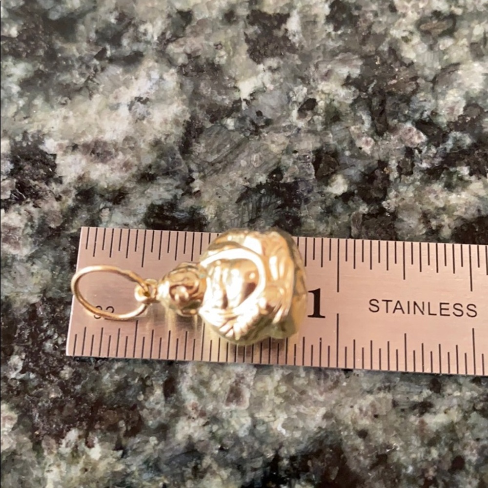 10K Gold Buddha Pendant Charm - Picture 15 of 15